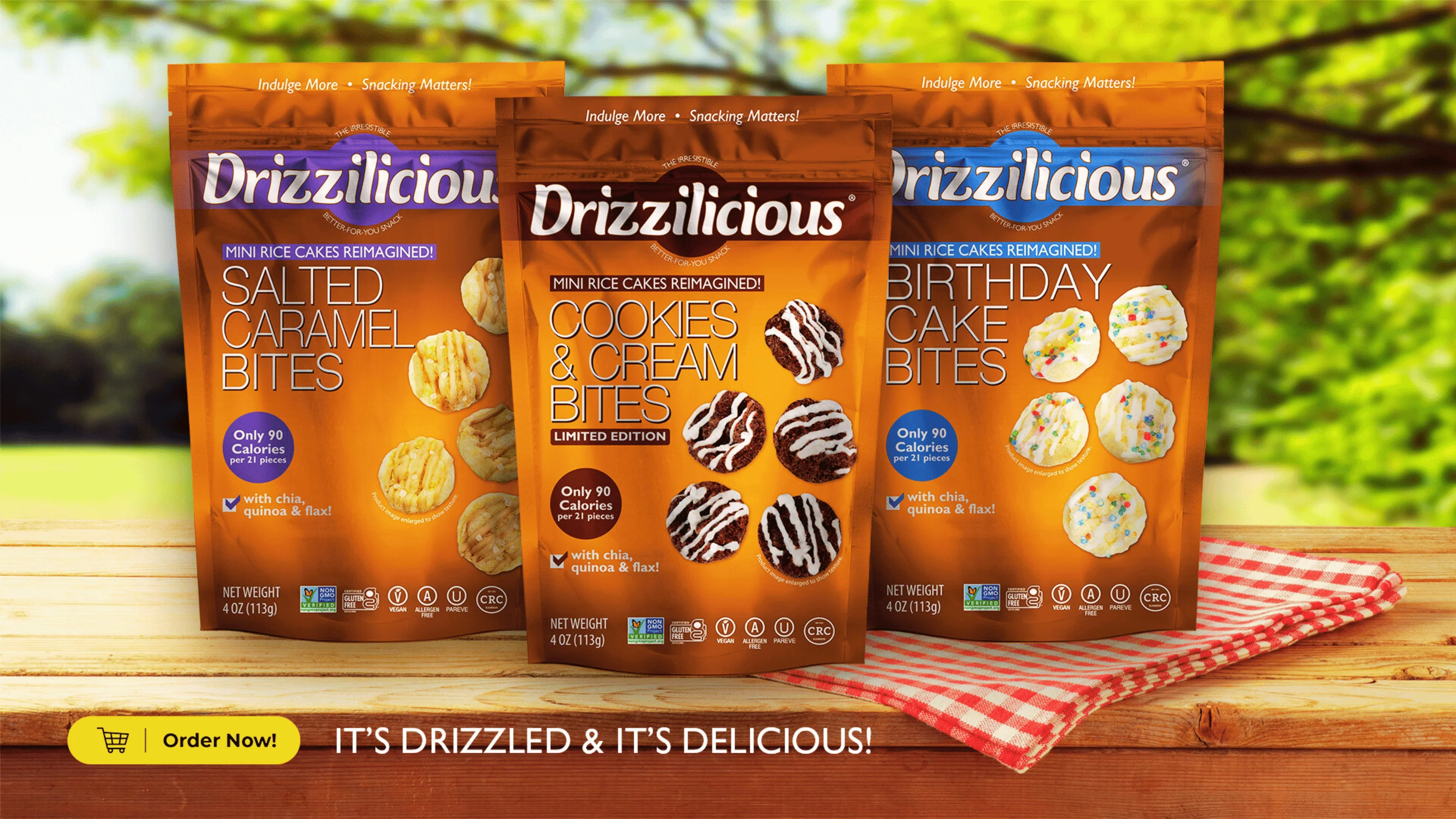 Guilt-Free Treats, Drizzled in Flavor